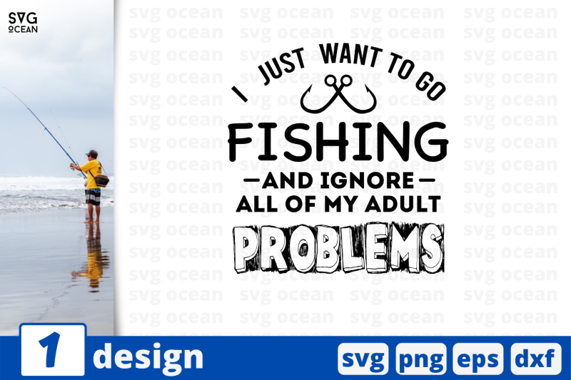 Download 1 I JUST WANT TO GO FISHING svg bundle, quotes cricut svg ...