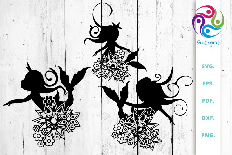 floral-mermaids-silhouettes-svg-cut-file-bundle