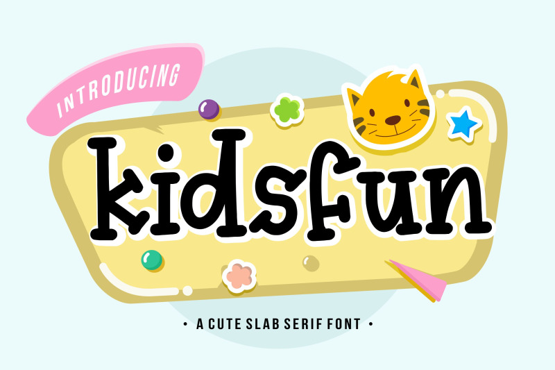 kidsfun-cute-slab-serif-font