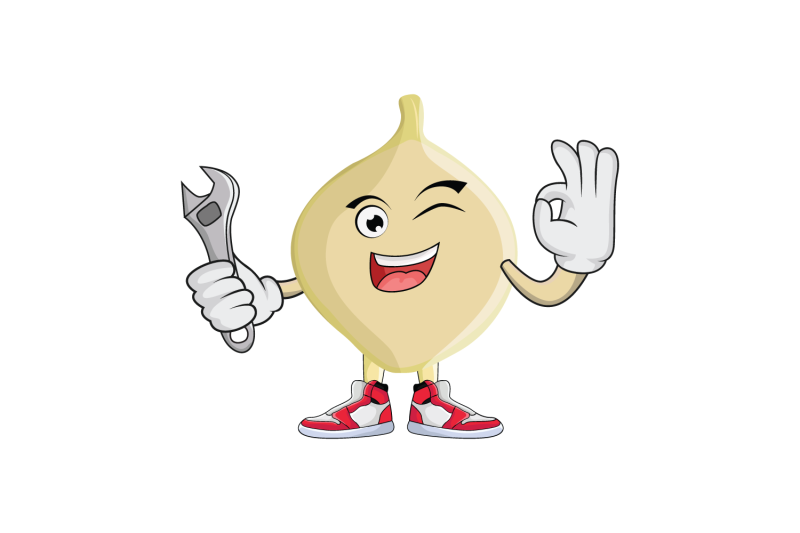 jicama-with-wrench-fruit-cartoon-character