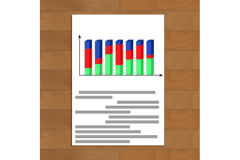 document-with-3d-chart