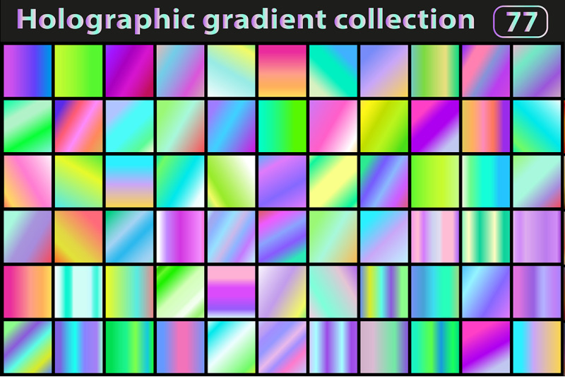holographic-set-of-gradients