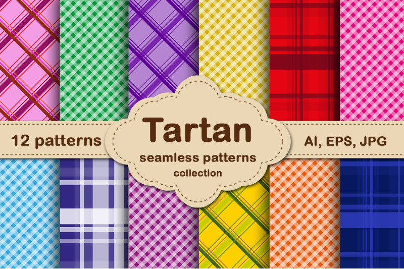 tartan-seamless-pattern-set