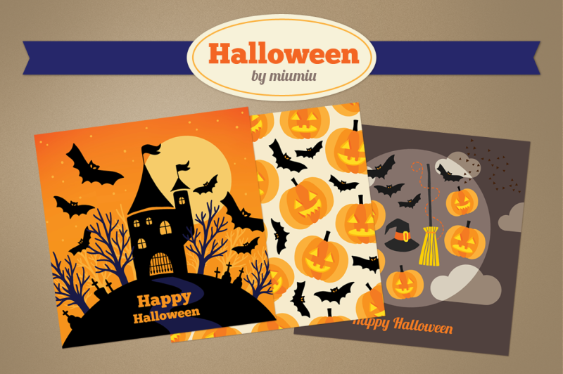halloween-greeting-cards-and-pattern