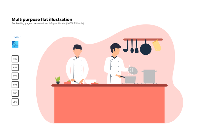 flat-illustration-cooking