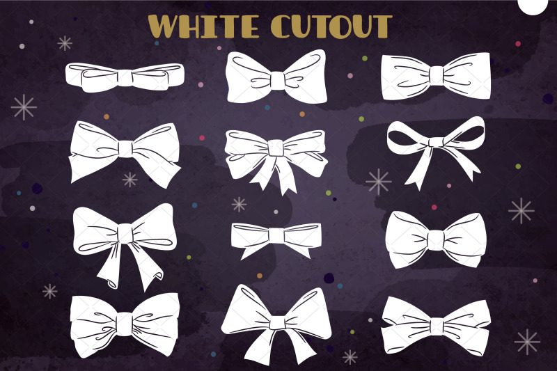 hand-drawn-bows-bow-tie-illustration-ribbon-fashion-accessories