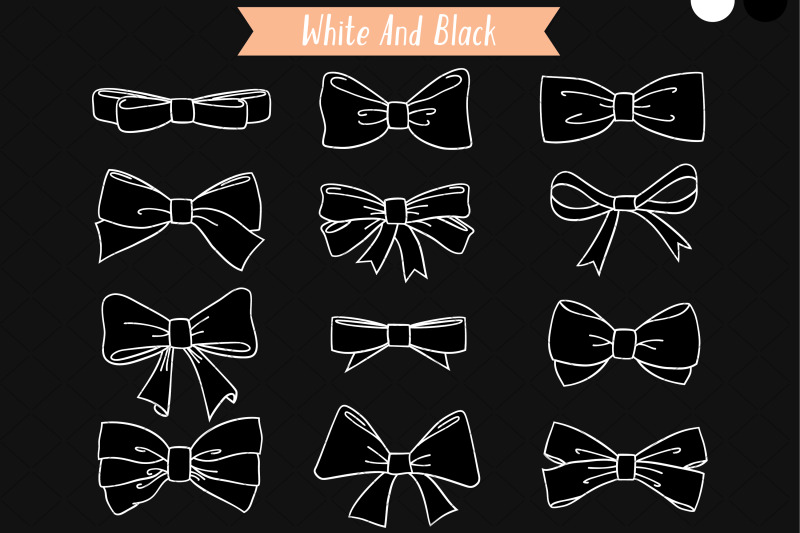 hand-drawn-bows-bow-tie-illustration-ribbon-fashion-accessories