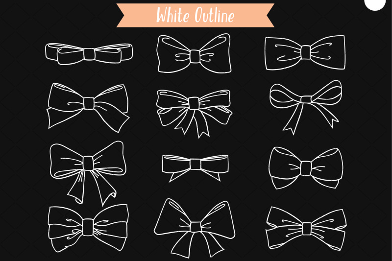 hand-drawn-bows-bow-tie-illustration-ribbon-fashion-accessories