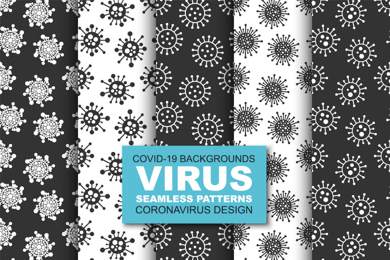 cartoon-seamless-virus-patterns