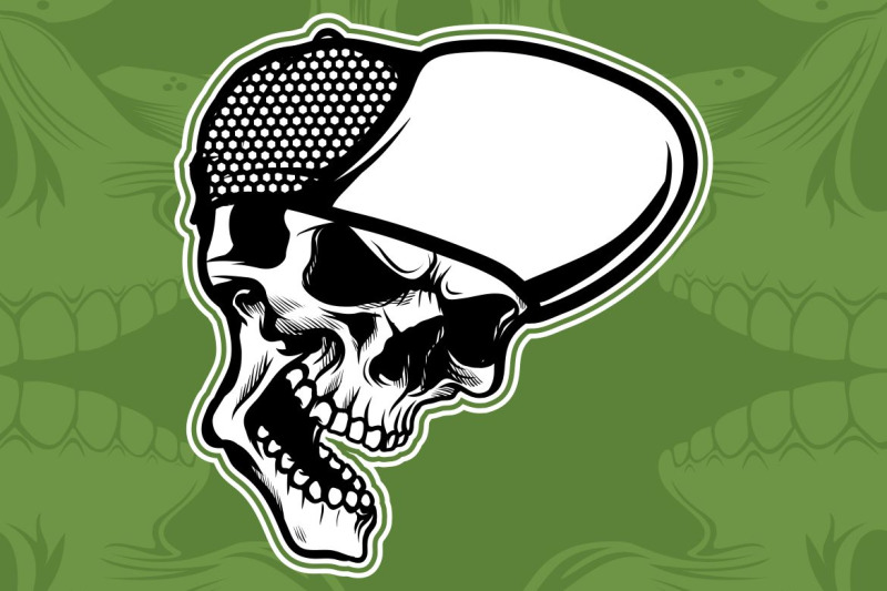 skull-mafia-with-gun-hand-drawing-vector