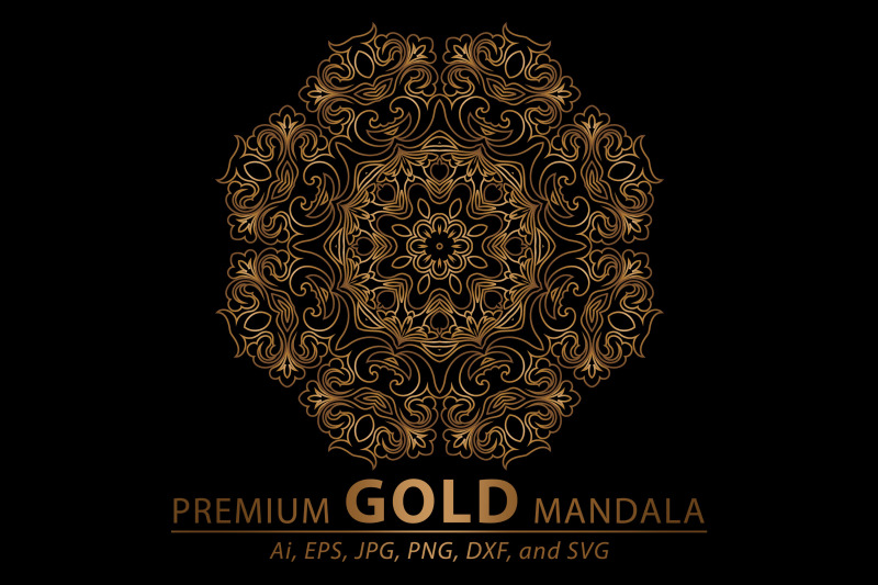 mandala-gold-vector