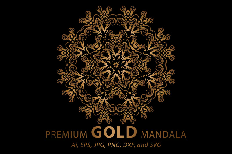 mandala-gold-vector-design