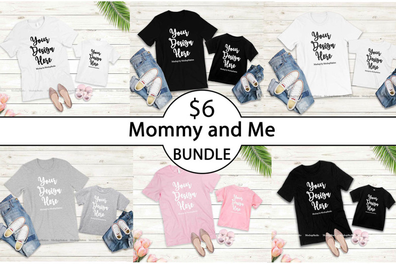 mommy-and-me-tshirt-mockup-bundle-bella-canvas-3001-3001t-mock-up