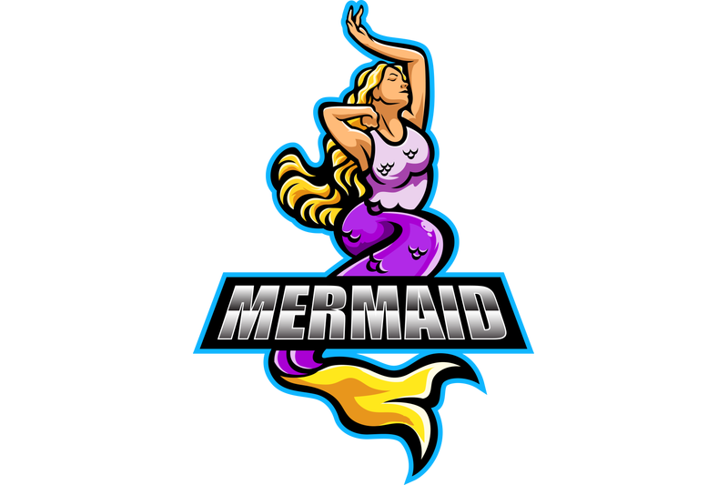 mermaid-esport-mascot-logo