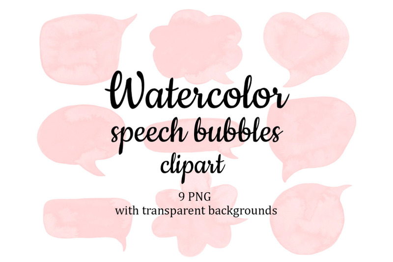 speech-bubble-text-cloud-thought-bubble-blush-pink-watercolor-clipart