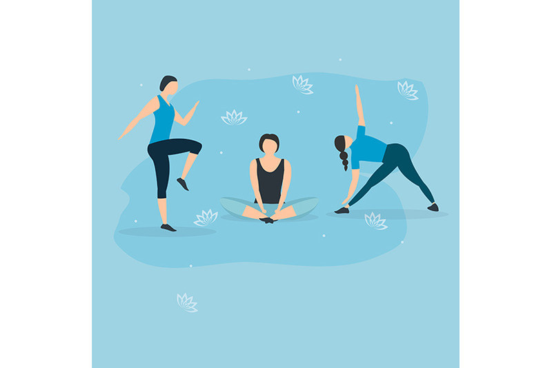 collection-of-nbsp-13-abstract-yoga-sport-background-set-vector