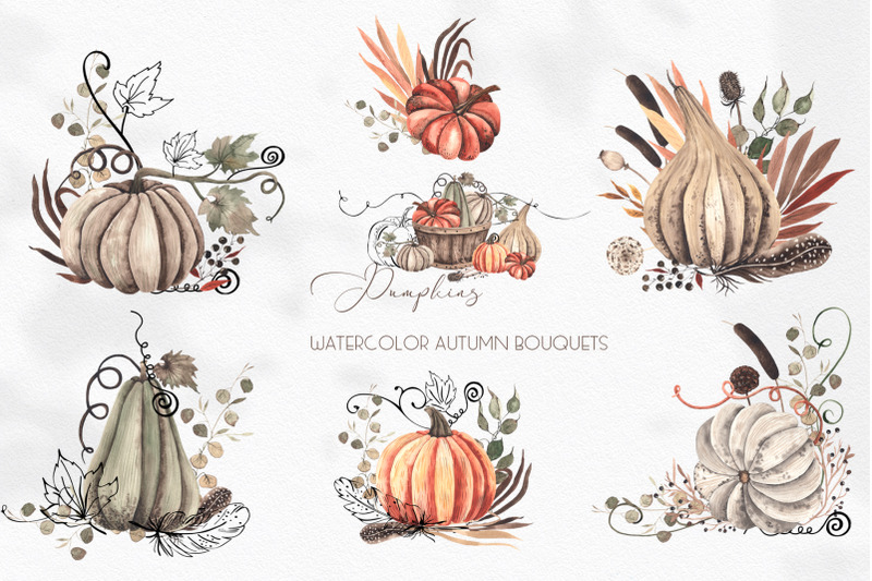 watercolor-autumn-pumpkins