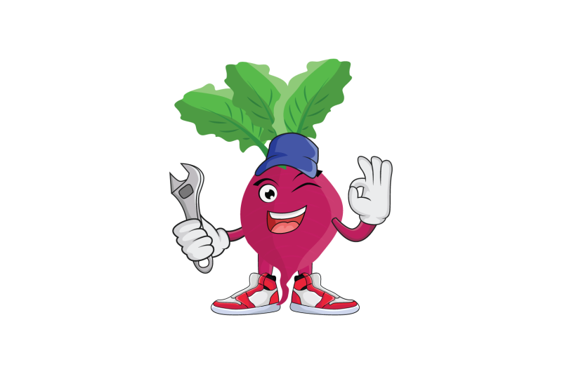 beet-with-wrench-and-cap-fruit-cartoon-character