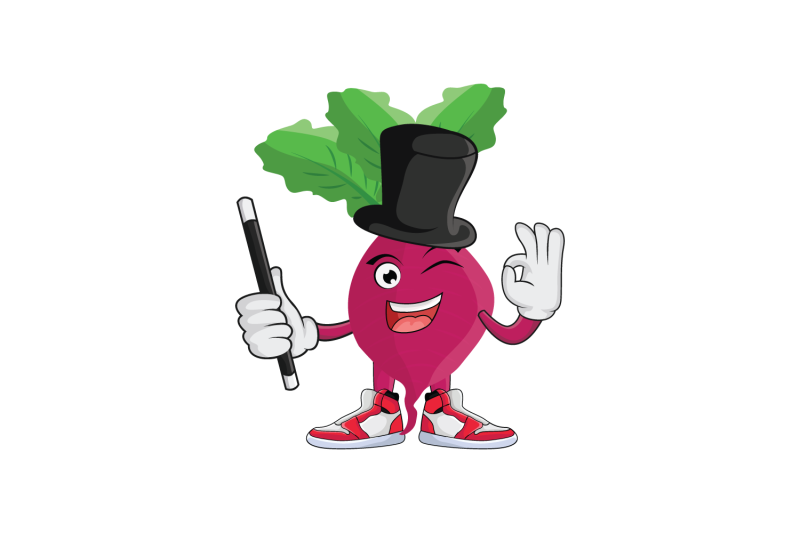 beet-magician-fruit-cartoon-character