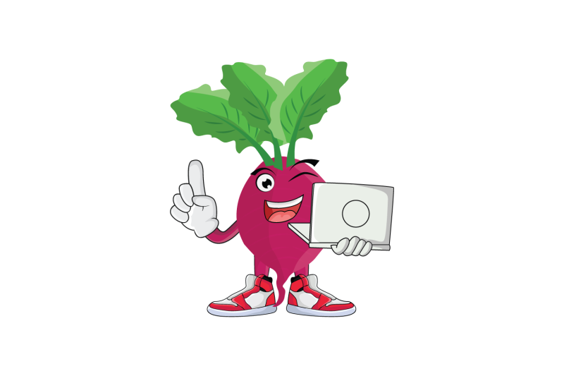 beet-root-with-laptop-vegetable-cartoon-character