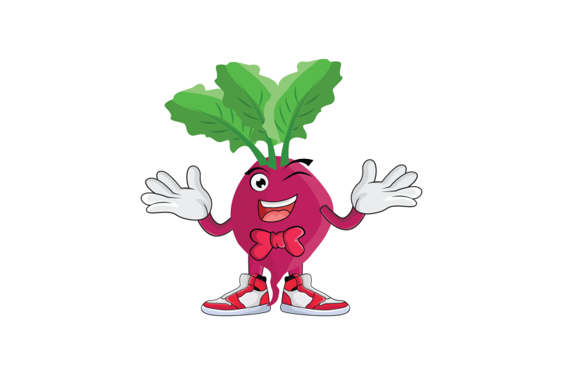 beet-root-shrug-with-bowtie-vegetable-cartoon-character