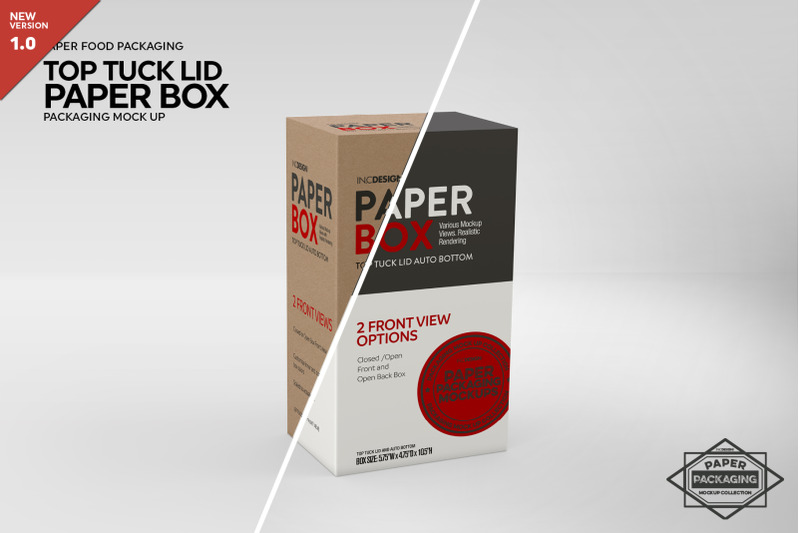 Download Paper Top Lid Tuck Box Mockup By INC Design Studio ...