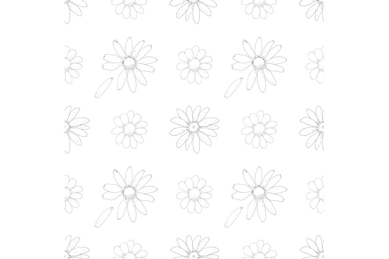 chamomile-daisy-floral-seamless-pattern