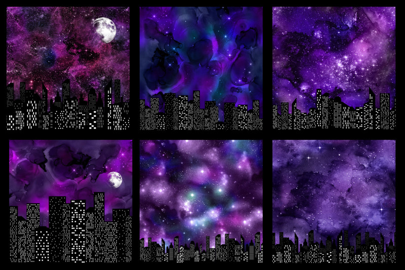 starry-skylines-digital-paper