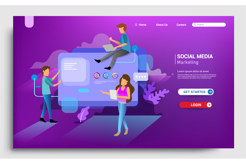 social-media-marketing-landing-page-template