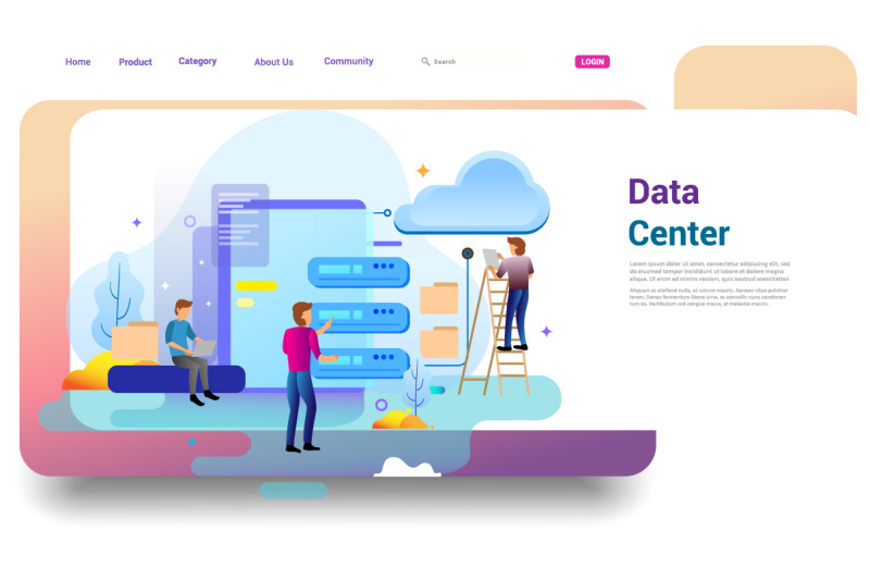 landing-page-design-concept-of-data-center-and-backup-data