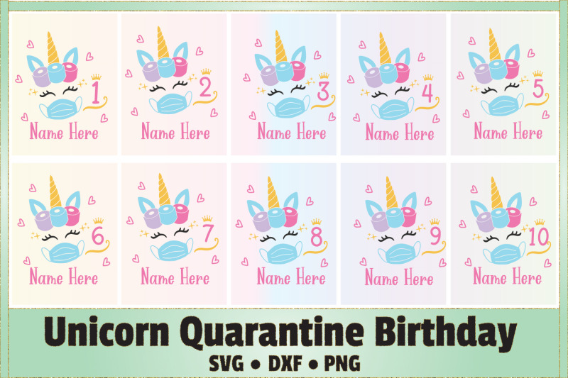 unicorn-quarantine-birthday-svg-cut-file