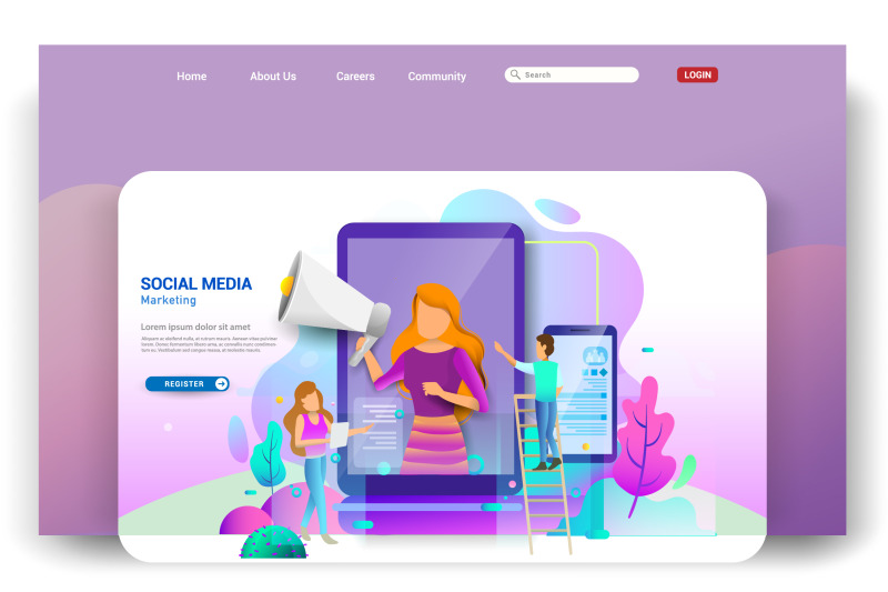modern-flat-design-concept-of-web-page-design-for-website-and-mobile-w