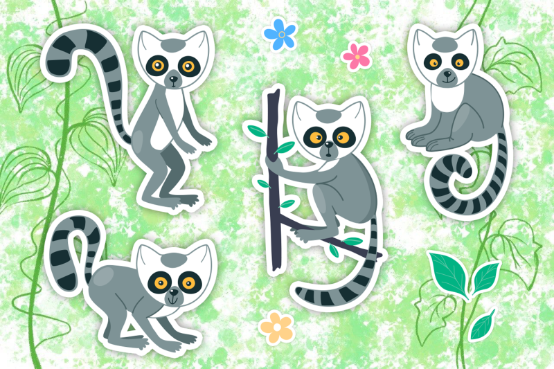 vector-lemur-clip-art