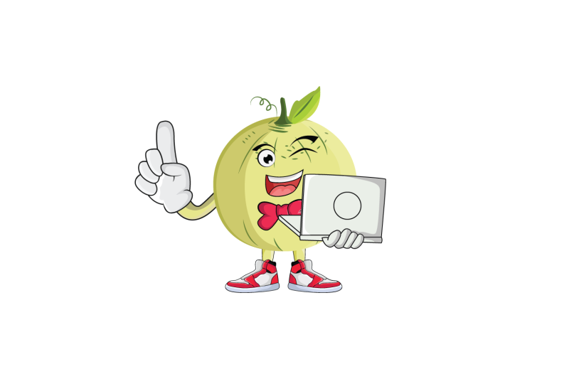 cantaloupe-with-laptop-fruit-cartoon-character-design-graphic