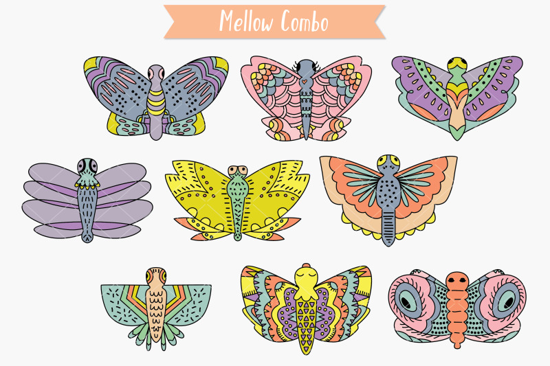 hand-drawn-colored-butterflies-moth-insect-flying-bugs