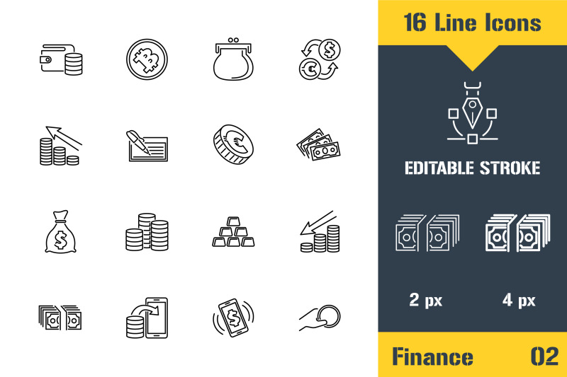 money-finance-payments-icons