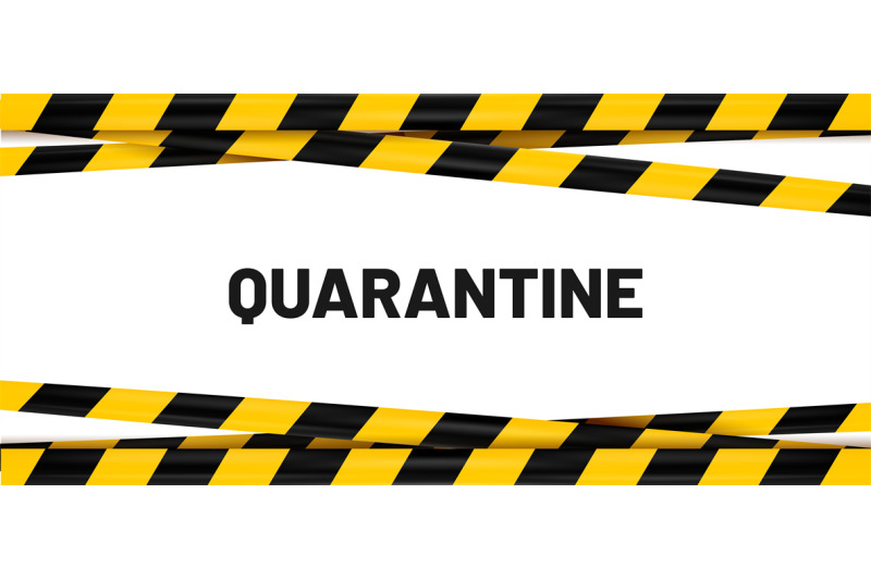 quarantine-banner-yellow-tape-stripes-cross-isolation