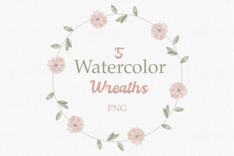 flower-watercolor-wreaths