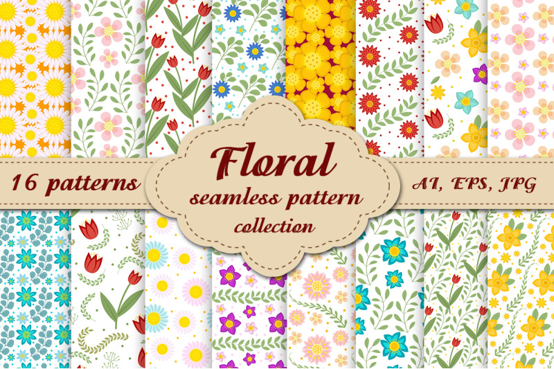floral-seamless-patterns-collection