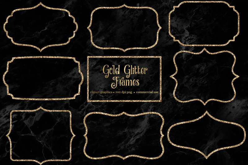gold-glitter-frames-clipart