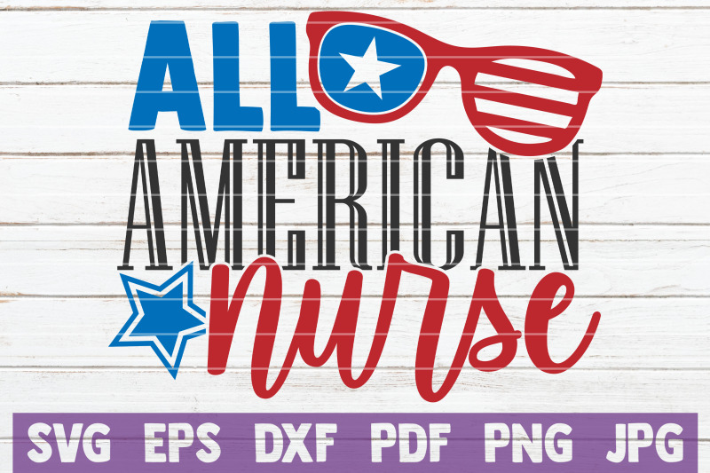 all-american-nurse-svg-cut-file