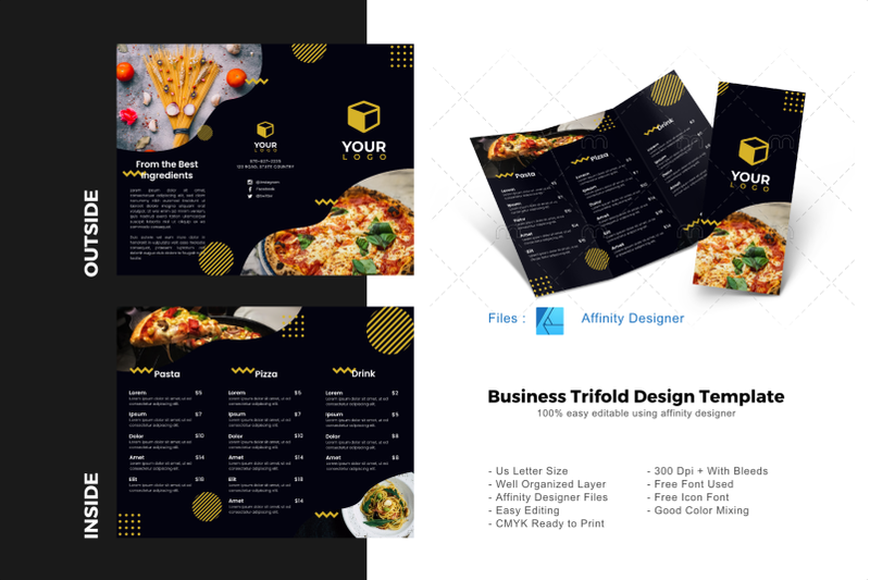 restaurant-trifold-brochure-template