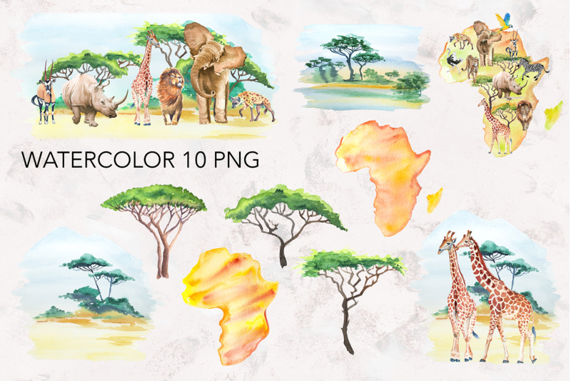 watercolor-africa