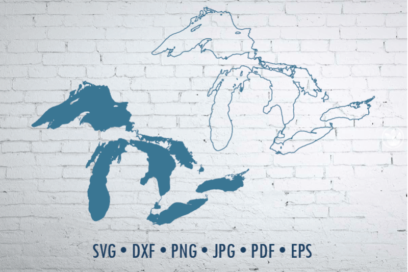 great-lakes-svg-cut-file-eps-png-dxf-overlay-outline-vector-map