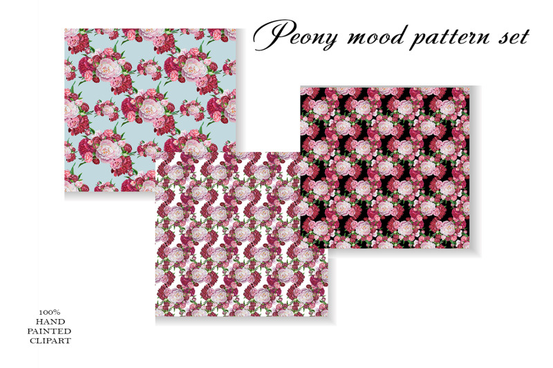 pink-flower-digital-paper-peonies