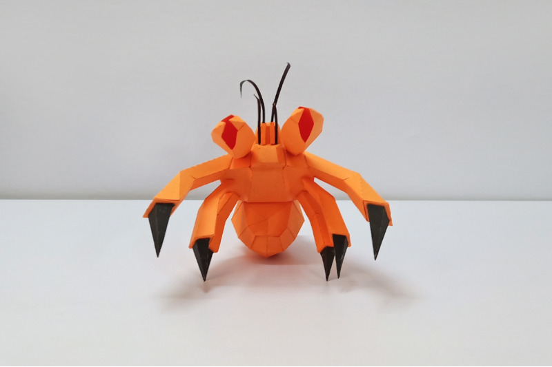 diy-hermit-crab-3d-papercraft