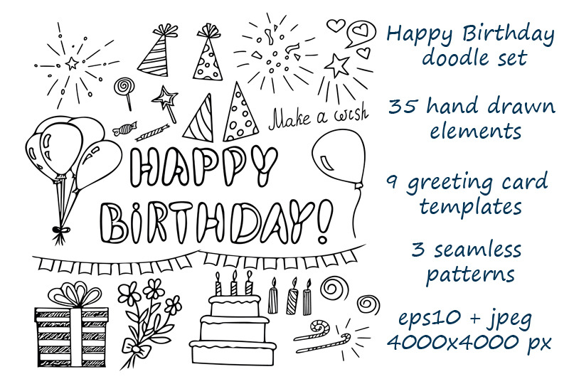 birthday-doodle-set-hand-drawn-elements-vector