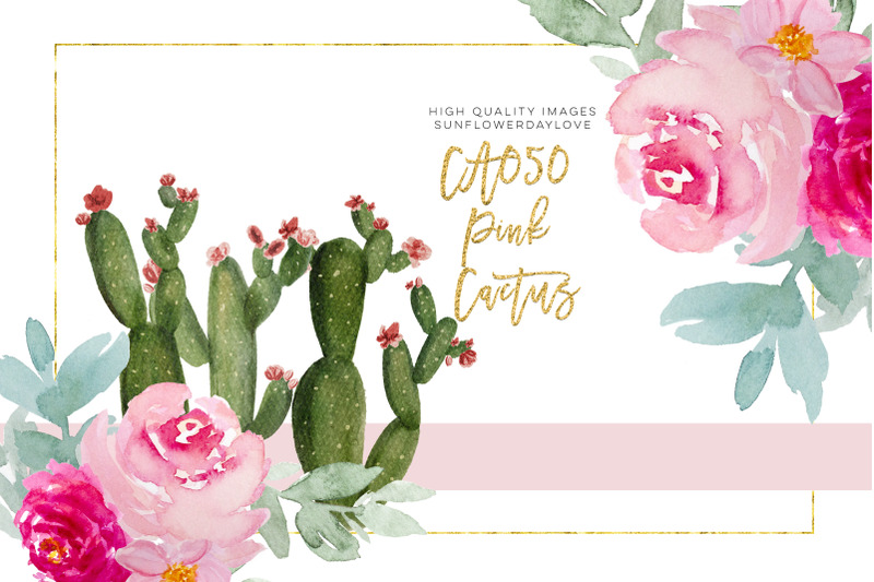 cactus-bloom-clipart-floral-wedding-diy-pink-cacti-succulent