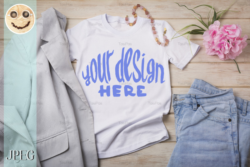 womens-t-shirt-mockup-with-jeans-and-striped-blazer