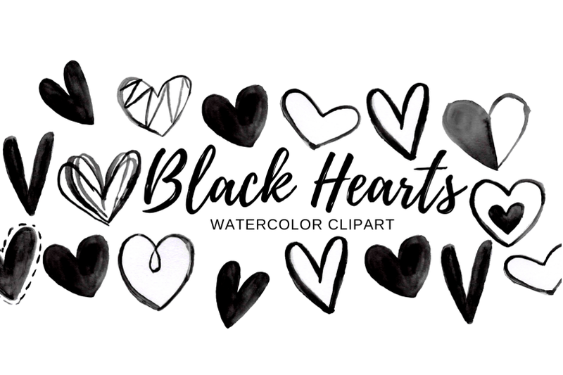 watercolor-black-doodle-heart-clipart